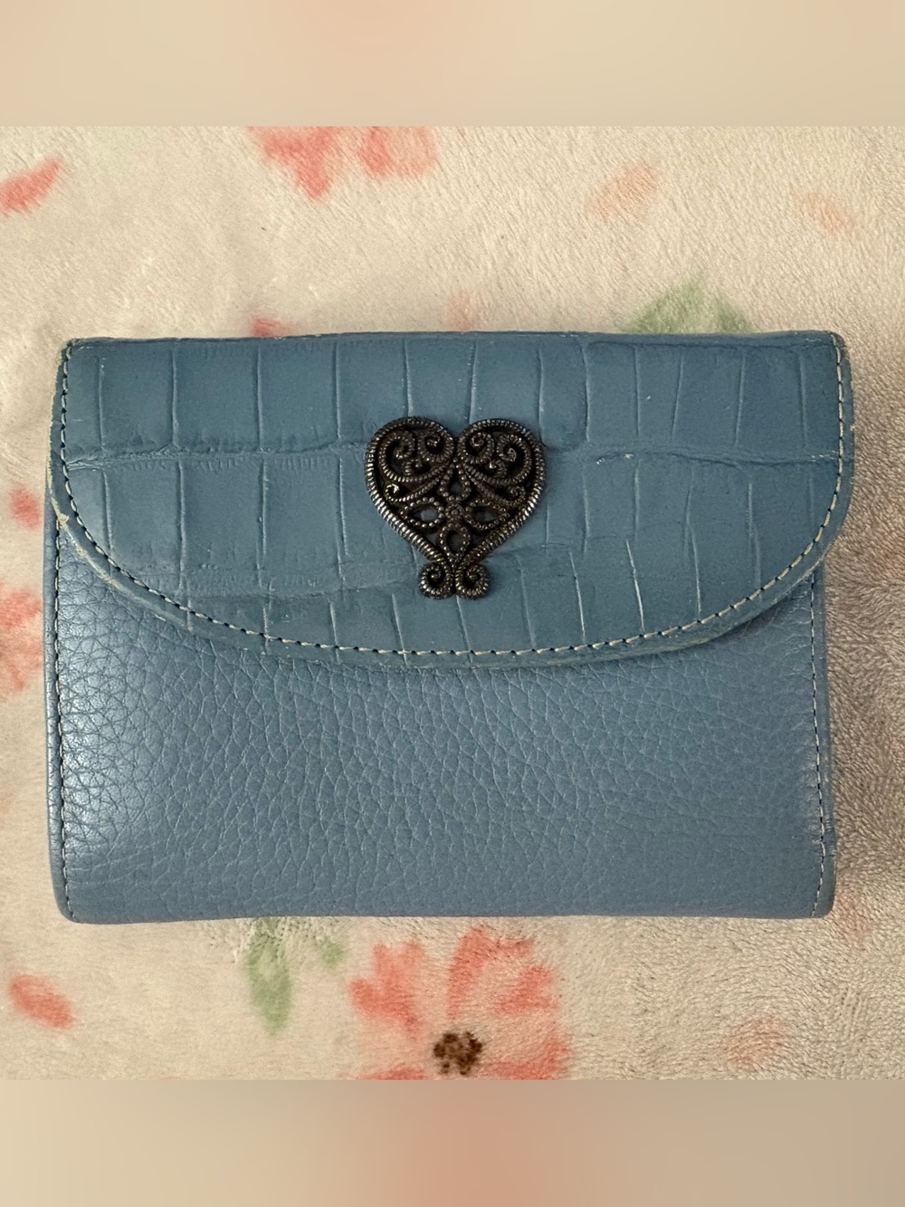 Brighton Women’s Light Blue Wallet with Multiple Compartments